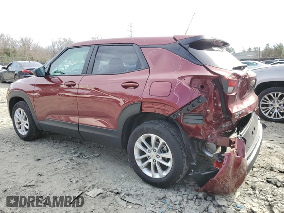 2024 Chevrolet TrailBlazer LS with VIN KL79MNSL6RB164495, listed as a Copart auction lot 41838285 with 13,181 mi miles and Salvage Title. Bid and sale history available at DreamBid. Image 2.