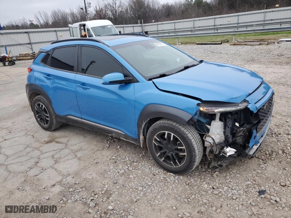2018 Hyundai Kona Ultimate with VIN KM8K5CA59JU088526, listed as a Copart auction lot 45756415 with 51,756 mi miles and Salvage Title. Bid and sale history available at carsss.com. Image 4.