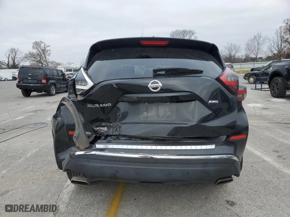 2021 Nissan Murano S with VIN 5N1AZ2AS4MC143393, listed as a Copart auction lot 82690754 with 30,258 mi miles and Salvage Title. Bid and sale history available at carsss.com. Image 6.