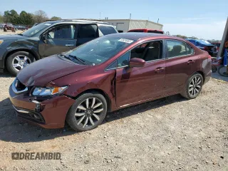 2015 Honda Civic Sedan EX-L with VIN 19XFB2F90FE034994, listed as a Copart auction lot 50828665 with 204,042 mi miles and Salvage Title. Bid and sale history available at carsss.com. Image 1.