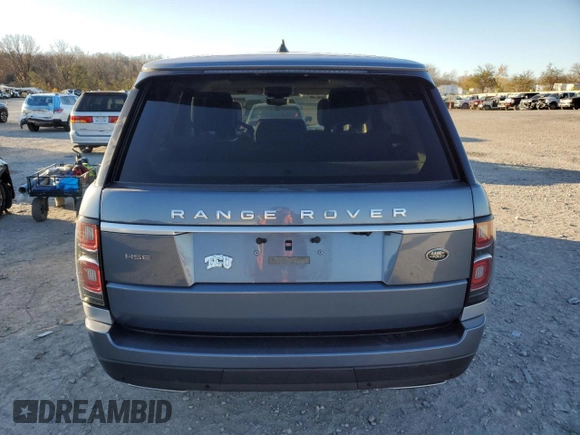 2019 Land Rover Range Rover HSE with VIN SALGS2SV1KA546759, listed as a Copart auction lot 81567824 with 22,710 mi miles and Salvage Title. Bid and sale history available at DreamBid. Image 6.
