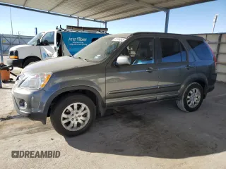 2005 Honda CR-V EX SE with VIN JHLRD78985C024966, listed as a Copart auction lot 44154845 with 410,540 mi miles and Salvage Title. Bid and sale history available at carsss.com. Image 1.