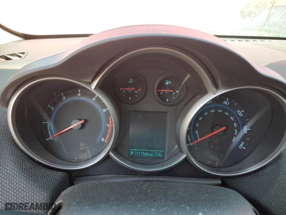 2014 Chevrolet Cruze 1LT with VIN 1G1PC5SB1E7455707, listed as a Copart auction lot 69259684 with 117,506 mi miles and Salvage Title. Bid and sale history available at carsss.com. Image 9.