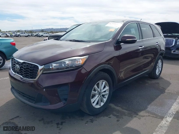 2019 Kia Sorento LX V6 with VIN 5XYPG4A52KG482706, listed as a IAAI auction lot 41755018 with NaN miles. Bid and sale history available at carsss.com. Image 2.