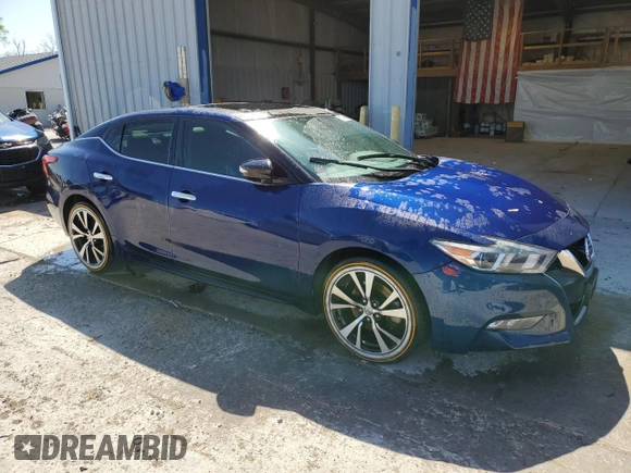 2018 Nissan Maxima Platinum with VIN 1N4AA6APXJC360754, listed as a Copart auction lot 53066555 with 79,358 mi miles and Salvage Title. Bid and sale history available at DreamBid. Image 4.