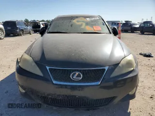 2008 Lexus IS with VIN JTHBK262482068517, listed as a Copart auction lot 46473535 with 200,763 mi miles and Salvage Title. Bid and sale history available at carsss.com. Image 5.