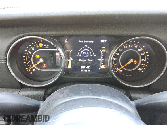 2021 Jeep Gladiator Overland z VIN 1C6HJTFG8ML554582, wystawiony jako Copart lot #50268395 z przebiegiem 78 738 mil mil oraz Czysty tytuł • Clean title. Historia ofert i sprzedaży dostępna na DreamBid. Obrazek 9.