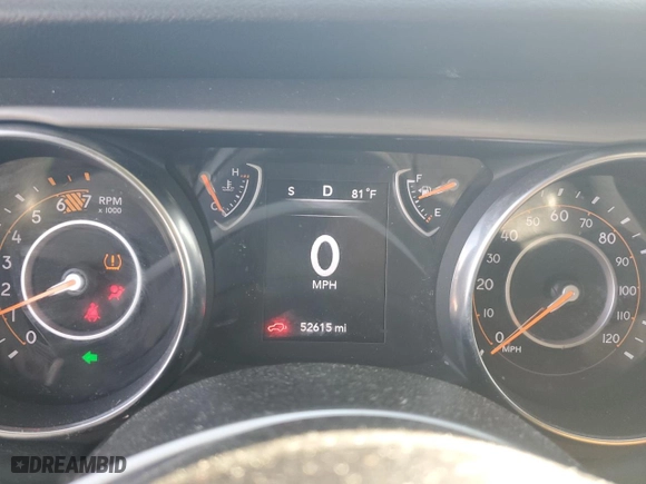 2018 Jeep Wrangler Unlimited Sport S with VIN 1C4HJXDN2JW293087, listed as a Copart auction lot 42556245 with 52,615 mi miles and Salvage Title. Bid and sale history available at carsss.com. Image 9.