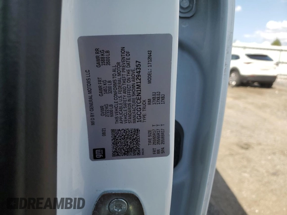 2021 Chevrolet Colorado 4WD LT с VIN 1GCGTCEN1M1294357, выставлен на аукционе Copart как лот 56466535 с пробегом 71 696 миль миль и Списание • Salvage title. История ставок и продаж доступна на DreamBid. Изображение 13.