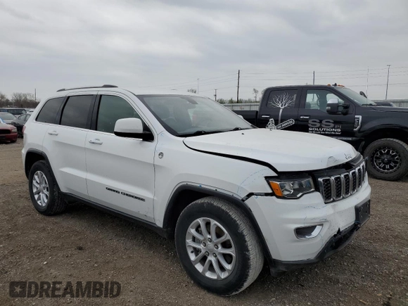 2021 Jeep Grand Cherokee Laredo X with VIN 1C4RJFAG4MC809721, listed as a Copart auction lot 53433595 with 136,257 mi miles and Salvage title. Bid and sale history available at DreamBid. Image 4.