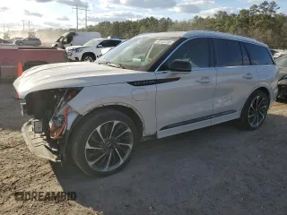 2020 Lincoln Aviator Grand Touring with VIN 5LMYJ8XY8LGL33769, listed as a Copart auction lot 48143785 with 48,027 mi miles and Salvage title. Bid and sale history available at DreamBid. Image 1.