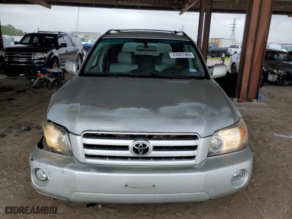 2007 Toyota Highlander with VIN JTEHP21A570203800, listed as a Copart auction lot 47697965 with 134,965 mi miles and Salvage Title. Bid and sale history available at carsss.com. Image 5.