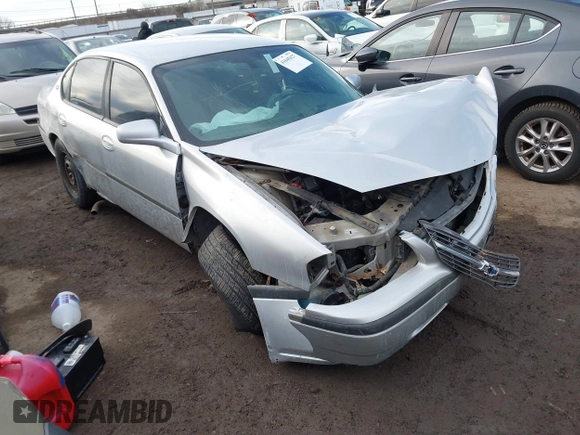 2004 Chevrolet Impala with VIN 2G1WF52E549298113, listed as a IAAI auction lot 41645627 with 154,751 mi miles and . Bid and sale history available at DreamBid. Image 1.