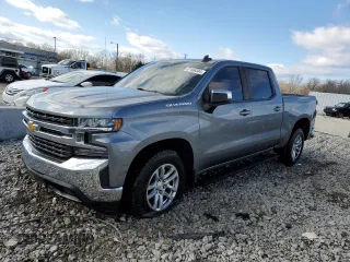 2019 Chevrolet Silverado 1500 LT with VIN 3GCUYDEDXKG182625, listed as a Copart auction lot 87466584 with 96,342 mi miles and Salvage Title. Bid and sale history available at carsss.com. Image 1.
