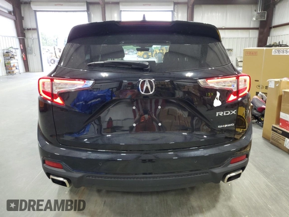 2024 Acura RDX Technology with VIN 5J8TC2H50RL020343, listed as a Copart auction lot 55352415 with 8,666 mi miles and Salvage title. Bid and sale history available at DreamBid. Image 6.