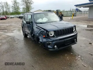 2021 Jeep Renegade Latitude with VIN ZACNJDBB6MPN30754, listed as a Copart auction lot 57025535 with 16,133 mi miles and Salvage title. Bid and sale history available at DreamBid. Image 15.