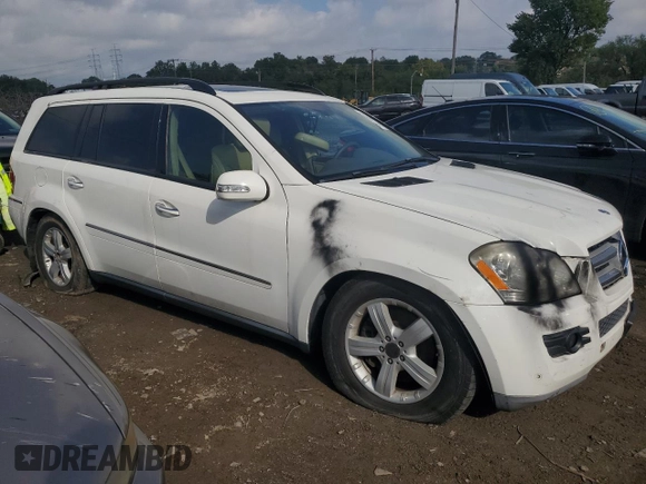 2007 Mercedes-Benz GL-Class with VIN 4JGBF71E07A191655, listed as a Copart auction lot 74016834 with 182,121 mi miles and Salvage Title. Bid and sale history available at carsss.com. Image 4.
