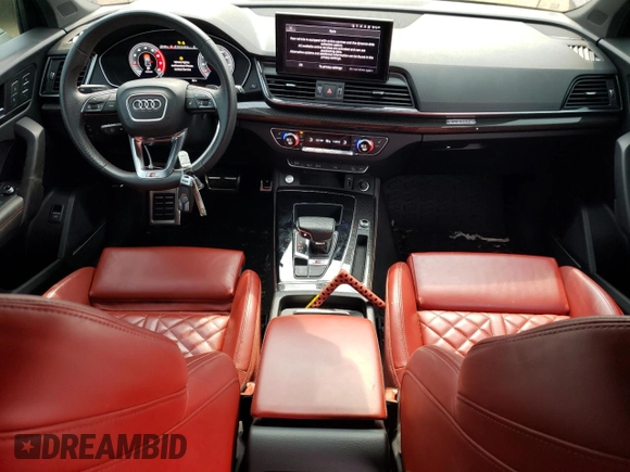 2021 Audi SQ5 Premium Plus with VIN WA1B4AFY0M2015876, listed as a Copart auction lot 63838424 with 50,639 mi miles and Salvage Title. Bid and sale history available at DreamBid. Image 8.