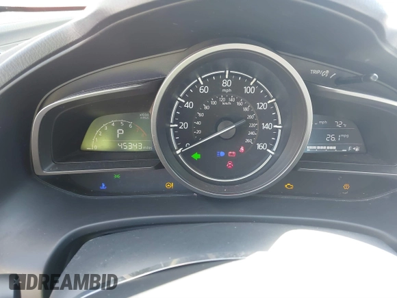 2018 Mazda 3 Touring with VIN 3MZBN1L36JM247119, listed as a IAAI auction lot 41724711 with 45,343 mi miles. Bid and sale history available at carsss.com. Image 7.