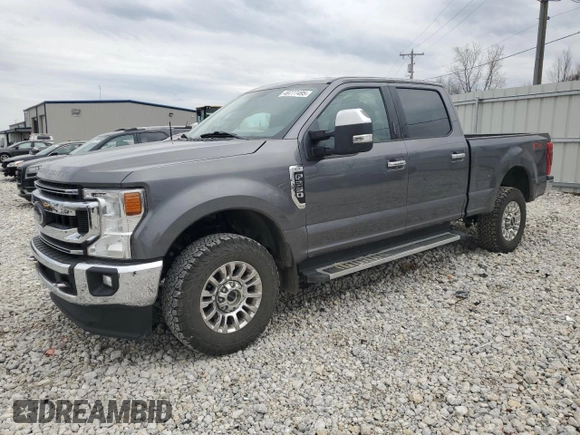 2021 Ford Super Duty F-250 SRW XL with VIN 1FT7W2B63MED45073, listed as a Copart auction lot 49777495 with 99,890 mi miles and Salvage Title. Bid and sale history available at carsss.com. Image 1.