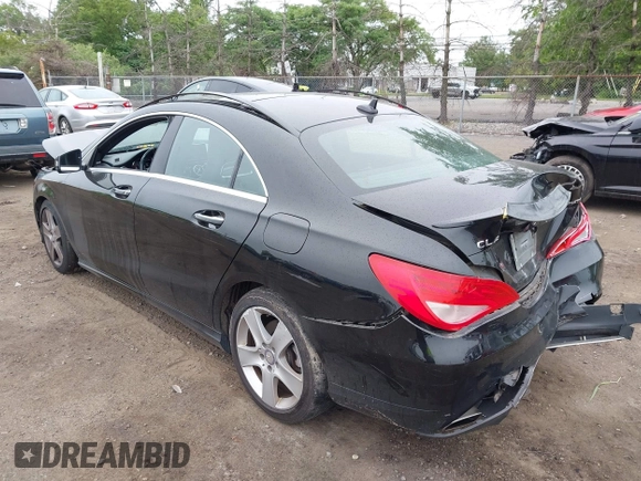 2015 Mercedes-Benz CLA 250 with VIN WDDSJ4GB1FN259134, listed as a IAAI auction lot 42372651 with 114,690 mi miles and . Bid and sale history available at DreamBid. Image 3.
