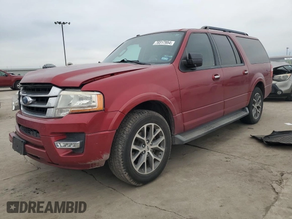 2016 Ford Expedition EL XLT with VIN 1FMJK1HT8GEF36089, listed as a Copart auction lot 70317954 with 0 mi miles and Salvage Title. Bid and sale history available at carsss.com. Image 1.