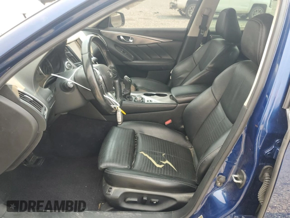 2019 Infiniti Q50 3.0t Signature Edition with VIN JN1EV7APXKM540949, listed as a Copart auction lot 70799224 with 85,408 mi miles and Salvage Title. Bid and sale history available at carsss.com. Image 7.