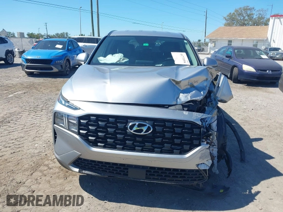 2021 Hyundai Santa Fe SE with VIN 5NMS14AJ7MH320491, listed as a IAAI auction lot 41773594 with 98,440 mi miles. Bid and sale history available at carsss.com. Image 12.