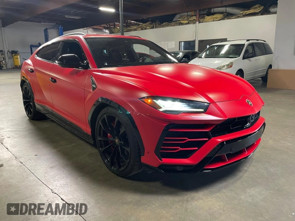 2019 Lamborghini Urus z VIN ZPBUA1ZL8KLA04356, wystawiony jako Copart lot #80452844 z przebiegiem 12 936 mil mil oraz Czysty tytuł • Clean title. Historia ofert i sprzedaży dostępna na DreamBid. Obrazek 1.