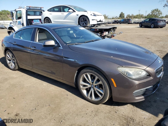 2013 BMW 6 Series 640i with VIN WBA6A0C53DDZ03673, listed as a Copart auction lot 68148144 with 102,703 mi miles and Salvage Title. Bid and sale history available at carsss.com. Image 4.
