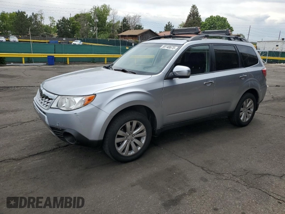 2012 Subaru Forester X Premium with VIN JF2SHBDC9CG422928, listed as a Copart auction lot 58148675 with 57,652 mi miles and Salvage title. Bid and sale history available at DreamBid. Image 1.