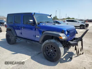 2019 Jeep Wrangler Unlimited Sport S with VIN 1C4HJXDN7KW532960, listed as a Copart auction lot 50556645 with 103,172 mi miles and Salvage title. Bid and sale history available at DreamBid. Image 4.