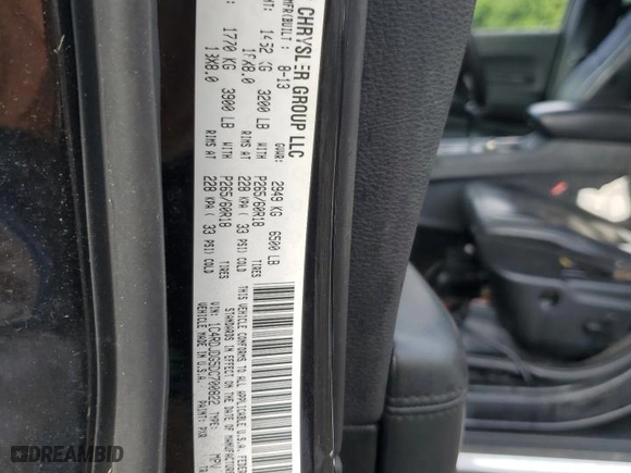 2013 Dodge Durango Crew with VIN 1C4RDJDG5DC700822, listed as a Copart auction lot 64343624 with 179,142 mi miles and Clean Title. Bid and sale history available at carsss.com. Image 12.