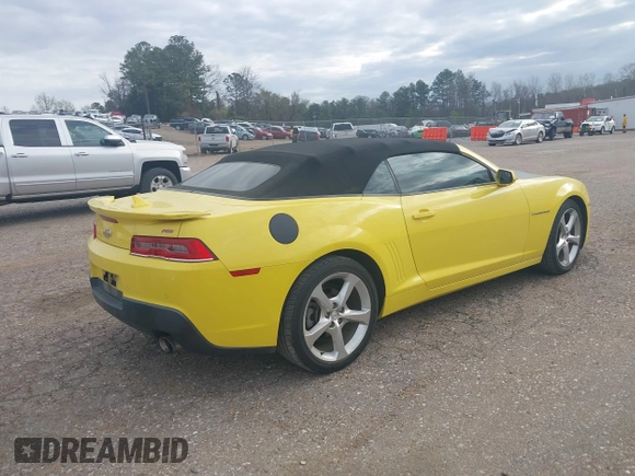 2015 Chevrolet Camaro LT with VIN 2G1FF3D38F9214336, listed as a IAAI auction lot 41815037 with 84,049 mi miles. Bid and sale history available at carsss.com. Image 4.