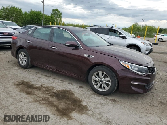 2018 Kia Optima LX z VIN 5XXGT4L30JG188098, wystawiony jako Copart lot #56642445 z przebiegiem 85 159 mil mil oraz Szkoda całkowita • Salvage title. Historia ofert i sprzedaży dostępna na DreamBid. Obrazek 4.