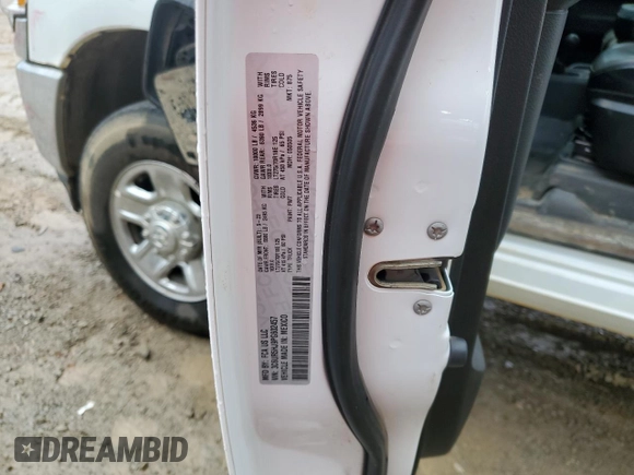2023 Ram 2500 Tradesman with VIN 3C6UR5HJ9PG602457, listed as a Copart auction lot 81321364 with 16,080 mi miles and Salvage Title. Bid and sale history available at carsss.com. Image 13.