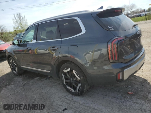 2024 Kia Telluride EX with VIN 5XYP3DGC5RG462803, listed as a Copart auction lot 54302705 with 23,599 mi miles and Salvage title. Bid and sale history available at DreamBid. Image 2.
