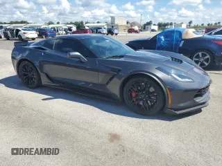 2017 Chevrolet Corvette Z06 2LZ with VIN 1G1YS2D69H5603737, listed as a Copart auction lot 73767964 with 0 mi miles and Salvage Title. Bid and sale history available at carsss.com. Image 4.