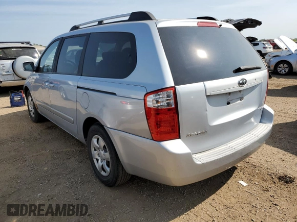2007 Kia Sedona EX with VIN KNDMB233876108371, listed as a Copart auction lot 71360184 with 199,487 mi miles and Salvage Title. Bid and sale history available at carsss.com. Image 2.