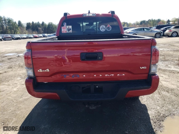 2020 Toyota Tacoma 4WD SR5 with VIN 5TFCZ5AN4LX231599, listed as a Copart auction lot 52105115 with 60,162 mi miles and Salvage Title. Bid and sale history available at carsss.com. Image 6.