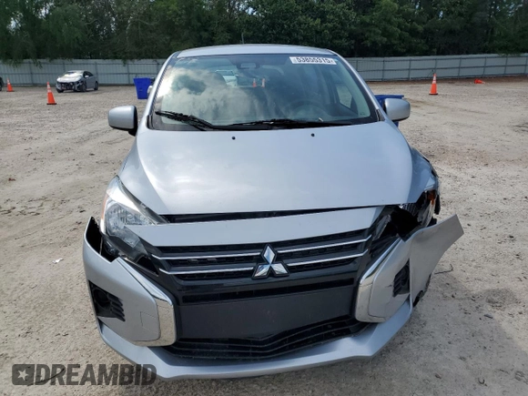 2021 Mitsubishi Mirage ES with VIN ML32AUHJ6MH010763, listed as a Copart auction lot 53855315 with 72,486 mi miles and Salvage title. Bid and sale history available at DreamBid. Image 5.