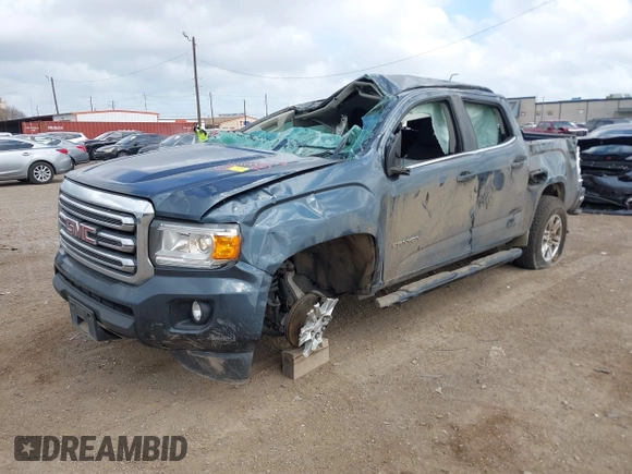 2019 GMC Canyon 2WD SLE with VIN 1GTG5CEN5K1209642, listed as a IAAI auction lot 41493593 with 57,697 mi miles. Bid and sale history available at carsss.com. Image 2.