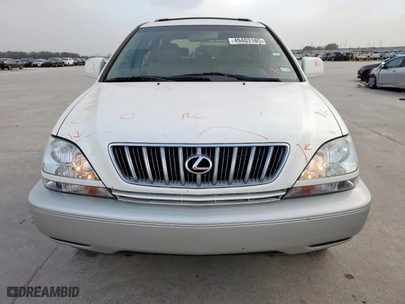 2002 Lexus RX 300 with VIN JTJGF10U520126876, listed as a Copart auction lot 49403165 with 135,345 mi miles and Salvage Title. Bid and sale history available at carsss.com. Image 5.