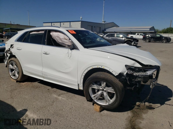 2023 Audi Q8 Premium with VIN WA1AVBF1XPD019640, listed as a Copart auction lot 67341524 with 7,426 mi miles and Salvage title. Bid and sale history available at DreamBid. Image 4.