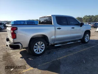 2020 Chevrolet Silverado 1500 Custom with VIN 1GCPWBEF8LZ374877, listed as a Copart auction lot 84509944 with 109,835 mi miles and Salvage Title. Bid and sale history available at carsss.com. Image 3.