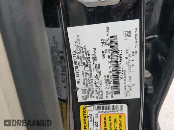 2017 Lincoln MKZ Reserve z VIN 3LN6L5E90HR649763, wystawiony jako Copart lot #53137725 z przebiegiem 115 282 mil mil oraz Szkoda całkowita • Salvage title. Historia ofert i sprzedaży dostępna na DreamBid. Obrazek 12.