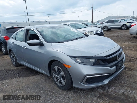 2020 Honda Civic LX with VIN 2HGFC2F65LH544133, listed as a IAAI auction lot 42148441 with 49,063 mi miles and . Bid and sale history available at DreamBid. Image 1.