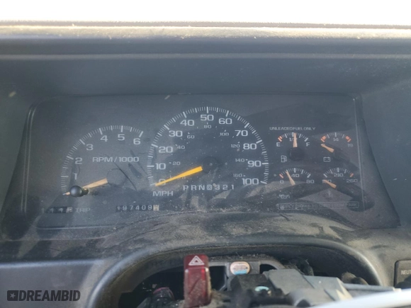 1999 Chevrolet Tahoe with VIN 3GNEK18R4XG120020, listed as a Copart auction lot 89172005 with 197,409 mi miles and Non Repairable. Bid and sale history available at carsss.com. Image 9.