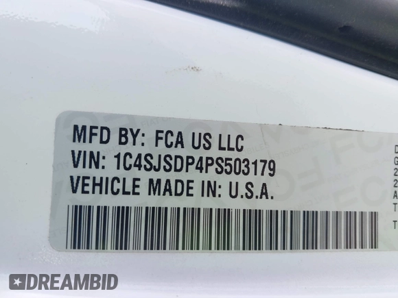 2023 Jeep Wagoneer Series III with VIN 1C4SJSDP4PS503179, listed as a IAAI auction lot 41780440 with 12,565 mi miles and . Bid and sale history available at DreamBid. Image 9.