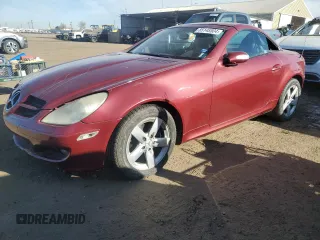2007 Mercedes-Benz SLK-Class 3.0L with VIN WDBWK54FX7F137632, listed as a Copart auction lot 85145504 with 124,940 mi miles and Clean Title. Bid and sale history available at carsss.com. Image 1.